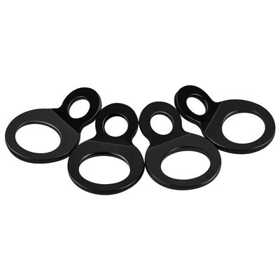 4-Pack Dirt Bike Tie Down Strap Rings, Motorcycle Handlebar Soft Loop Anchors for Truck Pickup Trailer Transport, Fits Coated Hooks