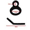4-Pack Dirt Bike Tie Down Strap Rings, Motorcycle Handlebar Soft Loop Anchors for Truck Pickup Trailer Transport, Fits Coated Hooks view 2