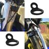 4-Pack Dirt Bike Tie Down Strap Rings, Motorcycle Handlebar Soft Loop Anchors for Truck Pickup Trailer Transport, Fits Coated Hooks view 3