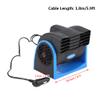 Auto Car Vehicle Air Fan Cooler, DC 12V ABS Electric Cooling Fan, Mini, Adjustable Speed, Silent Air Cooler, Universal view 2