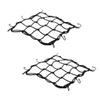 2 PCS Cargo Net,11.8 inch x11.8 inch Rack Bungee Net 6 Adjustable Hooks for Bike Bicycle Motorcycle (Black) view 1
