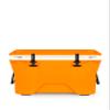 Camco Currituck Tangerine and White 30 Quart Cooler - Rugged Exterior Made for Camping, Hunting, Fishing and Tailgating - Comes with Cooler Basket (51757) view 1