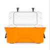 Camco Currituck Tangerine and White 30 Quart Cooler - Rugged Exterior Made for Camping, Hunting, Fishing and Tailgating - Comes with Cooler Basket (51757) view 2
