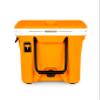Camco Currituck Tangerine and White 30 Quart Cooler - Rugged Exterior Made for Camping, Hunting, Fishing and Tailgating - Comes with Cooler Basket (51757) view 4