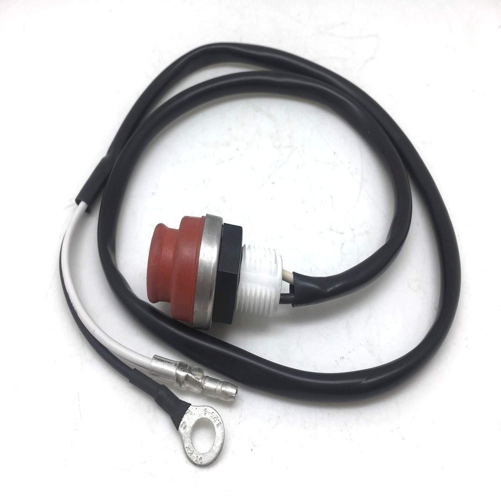 ITACO Boat Engine Stop Switch, Push Button, Black, Manual, for Yamaha Outboard Engine (6A0-82550-00, 6L5-82550, 6E0-82550-01)