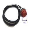 ITACO Boat Engine Stop Switch, Push Button, Black, Manual, for Yamaha Outboard Engine (6A0-82550-00, 6L5-82550, 6E0-82550-01) view 2