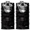 Obacle Half Face Mask - Sun Dust Wind Protection, Durable Tube Mask with Bandana Style, Skull Skeleton Design - Silver White with Neat Teeth, Unisex - Bike Riding, Motorcycle, Fishing, Hunting view 3