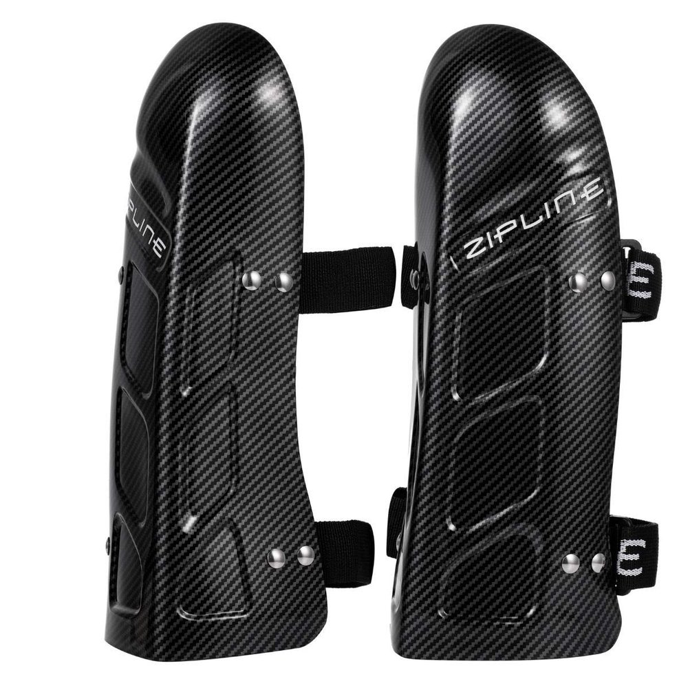 Zipline Racing Ski Shin Guard (Carbon, Medium - 11")