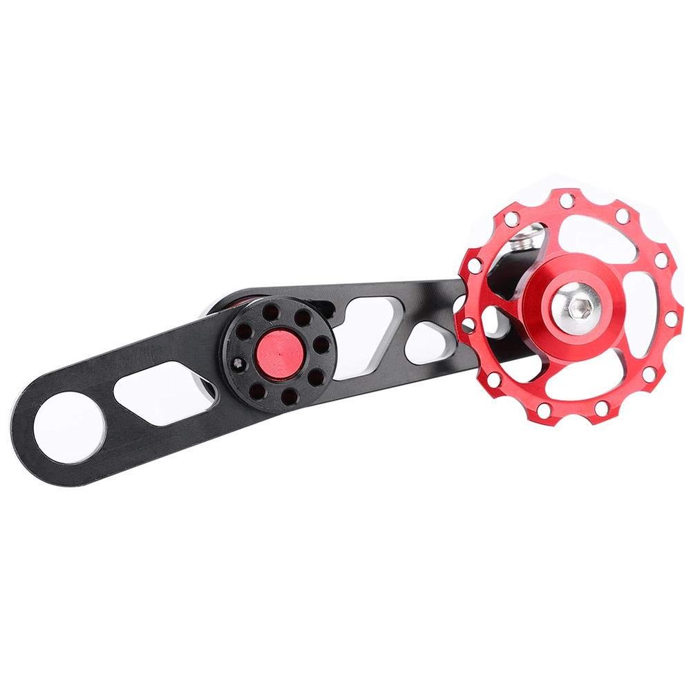 Single Speed Bike Chain Tensioner,Folding Bike Chain Stabilizer Rear Derailleur Chains Guide Single Speed Adjuster Accessory