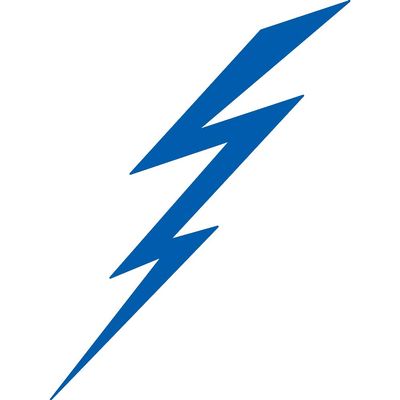 Transparent Decal Stickers of Lightning (Azure Blue) Premium Waterproof Vinyl Decal Stickers for Laptop Phone Accessory Helmet Car Window Mug Tuber Cup Door Wall Decoration ANDauto011236BEd
