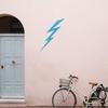 Transparent Decal Stickers of Lightning (Azure Blue) Premium Waterproof Vinyl Decal Stickers for Laptop Phone Accessory Helmet Car Window Mug Tuber Cup Door Wall Decoration ANDauto011236BEd view 2