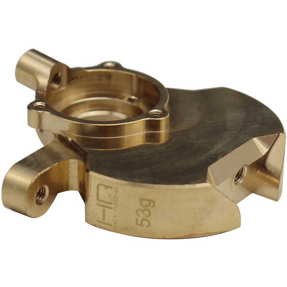 Hot Racing EVE21HM Brass Heavy Metal Front Knuckle Red Cat Gen 8