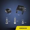 Nilight 2PCS Mounting Base Bracket LED Light Bar Slide Mount Bracket 2 Years Warranty (90034B),Black view 2