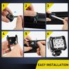 Nilight 2PCS Mounting Base Bracket LED Light Bar Slide Mount Bracket 2 Years Warranty (90034B),Black view 3