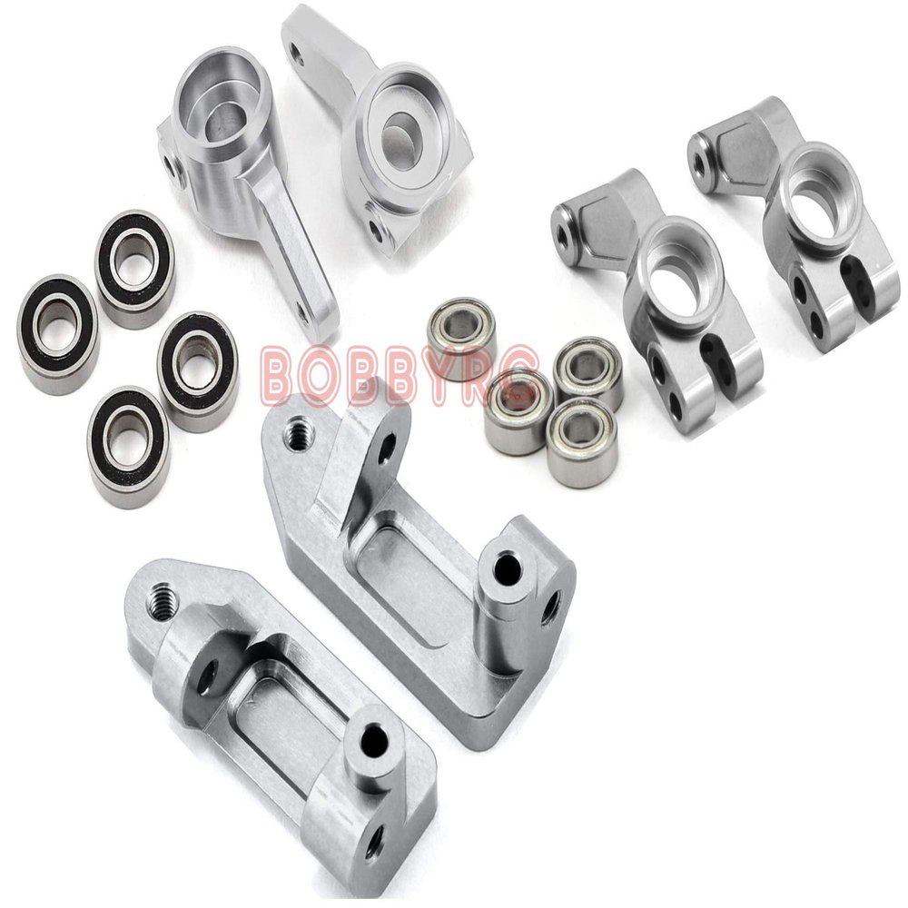 ST Racing Concepts Aluminum Steering Knuckles Axle Carriers Caster Block (Silver) for 2wd Slash, 2wd Stampede,2wd Rustler
