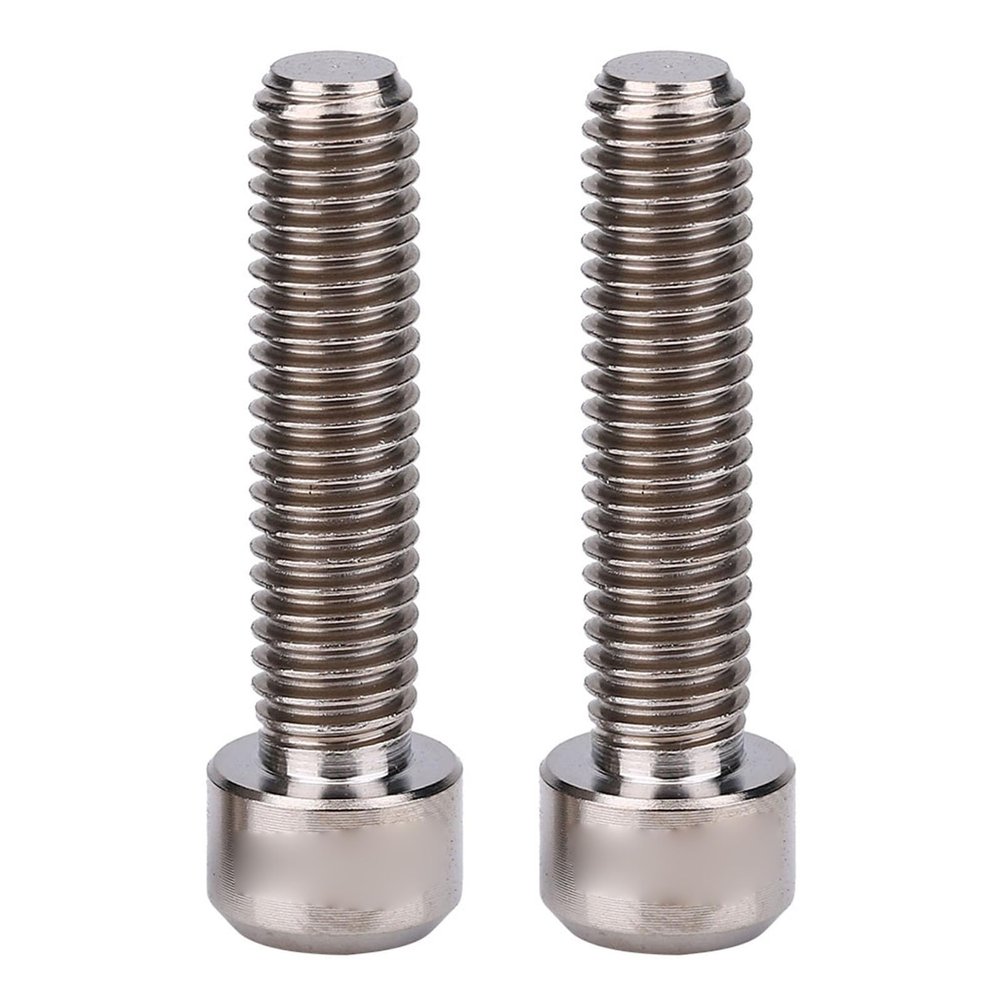 Disc Brake Caliper Bolts, Alloy Durable Lightweight, Mountain Bike Brake Hardware, 2Pcs M6 x 25mm, for Off-Road Cycling and Bike Repair Shops