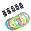 Frienda 10 Sets Goggle Bungee Straps for Swim,Adjustable Replacement Bungee Cord Swimming Goggle Strap with Lock Clamp(Green, Blue, Pink, Yellow, Orange) view 4