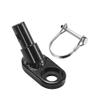 2PCS Universal Bike Trailer Hitch Aluminum Alloy Linker Bicycle Trailer Hitch Adapter Attachment Black view 4