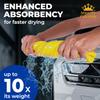 Premium 2pk Mini +1 Free Shammy Cloth for Car Drying - 17x13 - Super Absorbent Chamois Towel for Car - Scratch-Free, Reusable & Soft Cleaning Towel view 2