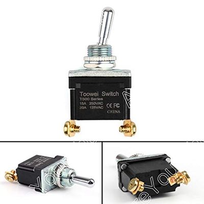 1Pcs Rocker Toggle Switch ON-Off SPST 2Pin Industrial Grade Waterproof Car T501AW