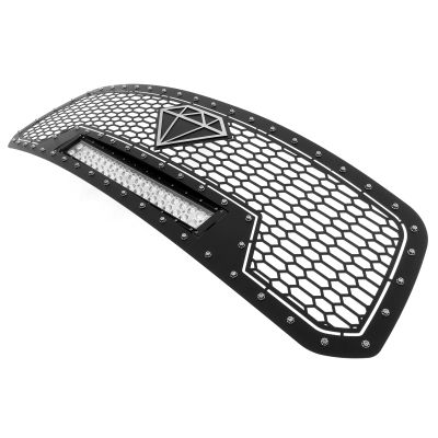 APS Black Sheet Grille Rivets LED for 1500 13-18 & Classic 19-21 Upper