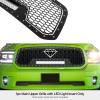 APS Black Sheet Grille Rivets LED for 1500 13-18 & Classic 19-21 Upper view 3