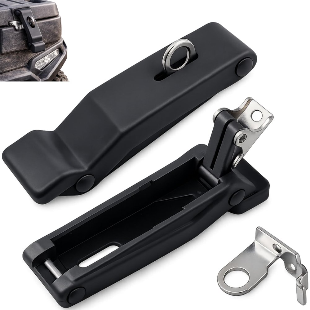 Front Storage Rack Latch Flexible Draw 2877447 Compatible with Polaris Sportsman 500 550 800 850 1000 Boat Compartment Cargo Box Rack Rubber Latch, 2 Pack