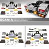 Hockus Accessories Scania Truck Tail Upgrade Parts Rear Bumper & Rear led lamp & mud Kits 1/14 rc R470 R620 56323 Tractor Trailer - (Color: Kits (with ledlight)) view 2