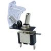 Mercury_Group, Illuminated Led Toggle Switch With Missile Style Flick Cover 12V Car Dash - (Color:White Transparent) view 1