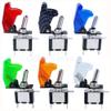 Mercury_Group, Illuminated Led Toggle Switch With Missile Style Flick Cover 12V Car Dash - (Color:White Transparent) view 3