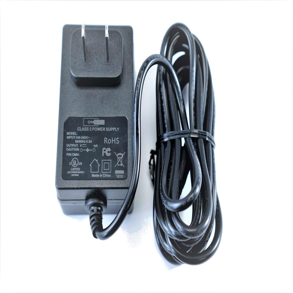 [UL Listed] OMNIHIL 8 Feet Long AC/DC Adapter Compatible with Anker Compact Car Jump Starter 400 Gray and Yellow