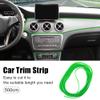 X AUTOHAUX 5m Green DIY Decorative Line Car Interior Gap Door Edge view 3