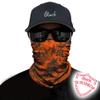 Obacle Face Mask for Sun Dust Wind Protection Breathable Seamless Face Mask Headband Bandana for Men Women Thin Neck Gaiter for Motorcycle Fishing Hunting Outdoor Sport (Python Skin Gray Orange) view 2