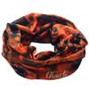 Obacle Face Mask for Sun Dust Wind Protection Breathable Seamless Face Mask Headband Bandana for Men Women Thin Neck Gaiter for Motorcycle Fishing Hunting Outdoor Sport (Python Skin Gray Orange) view 4