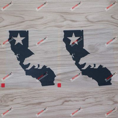 2X Black 4'' California Bear Decal Sticker Map Outline Republic Cali Car Vinyl