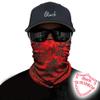 Obacle Face Mask for Sun Dust Wind Protection Breathable Seamless Face Mask Headband Bandana for Men Women Thin Neck Gaiter for Motorcycle Fishing Hunting Outdoor Sport (Python Skin Red Gray) view 2