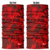 Obacle Face Mask for Sun Dust Wind Protection Breathable Seamless Face Mask Headband Bandana for Men Women Thin Neck Gaiter for Motorcycle Fishing Hunting Outdoor Sport (Python Skin Red Gray) view 3