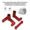 Hobbypark Aluminum Steering Bellcranks, Drag Link for 1/10 Traxxas Slash 2WD / Rustler VXL/Bandit, Replaces Part 3743 (Red) view 2