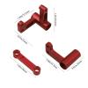 Hobbypark Aluminum Steering Bellcranks, Drag Link for 1/10 Traxxas Slash 2WD / Rustler VXL/Bandit, Replaces Part 3743 (Red) view 4