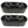 Exhaust Muffler Hanger Insulator Mount Holder Pipe Spacer Rubber Auto Parts Reduces Vibration Black, Pack of 2 view 1
