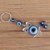 Hanging Car Charm Blue Evil Eye Healing Owl Keychain Key Wall Hanging Ornament Turkish Glass Amulet Charm Pendant Blessing Gift Good Luck view 4