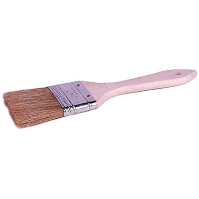 Weiler 40069 2-1/2" Chip & Oil Brush, White Bristle, 1-1/2" Trim Length, Wood Handle (Pack of 20)
