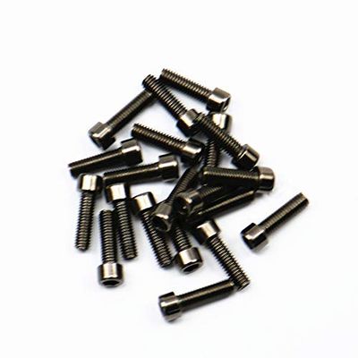 Stainless Steel M6 20 pcs Fairing Body Inner Hexangular Bolts Screws Socket Cap Head Screw Universal for Motorcycle Harley Honda Kawasaki (Titanium)