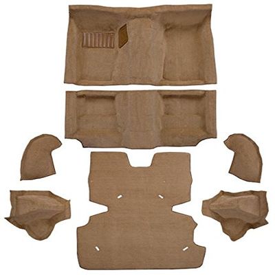 Automotive Carpet Compatible with 1977 Datsun 280Z, 2-Seater Complete Kit, with Wheel Wells and Shock Covers (2005-Orange Neon Cut Pile)