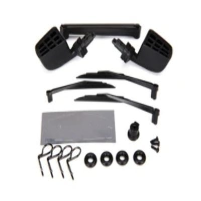 Traxxas 8817 - Left / Right Side Mirrors, Wipers, Black, TRX 4 / TRX-6