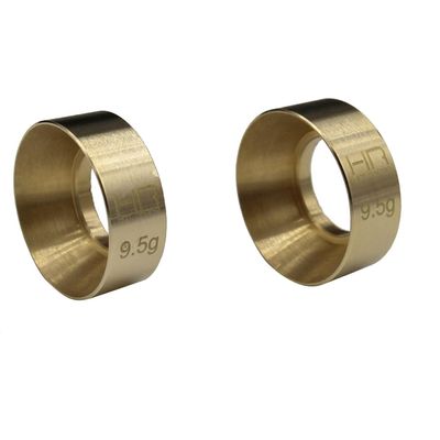 Hot Racing SXTF2612H 9.5g Brass Machete Wheel Weights Scx24