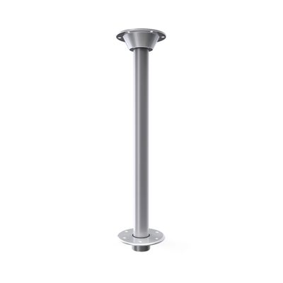 Manufacturers' Select ITC RV Table Leg System. SurFit 27" Leg, Silver, Recessed Mount with Aluminum Floor and Table Bases