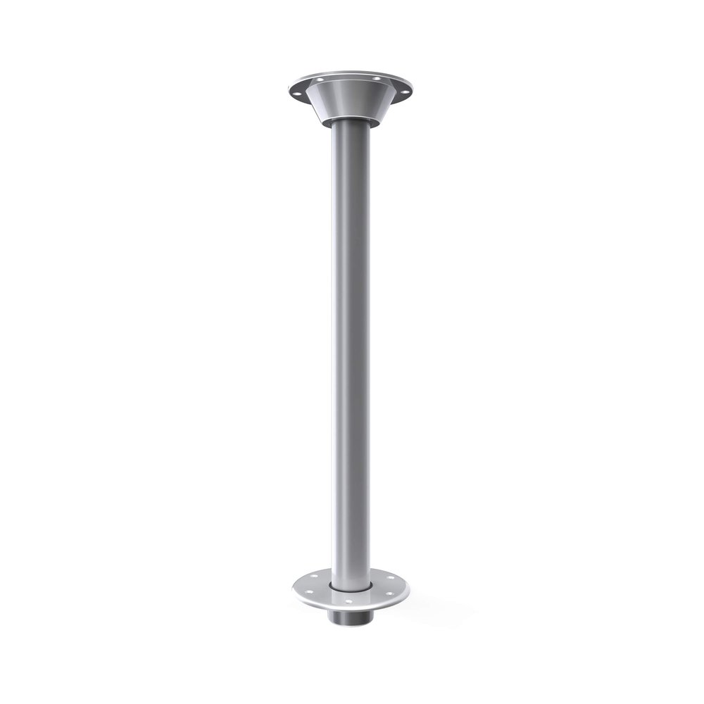 Manufacturers' Select ITC RV Table Leg System. SurFit 27" Leg, Silver, Recessed Mount with Aluminum Floor and Table Bases