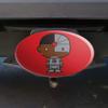 GRAPHICS & MORE Justice League Cyborg Cute Chibi Character Oval Tow Trailer Hitch Cover Plug Insert view 2
