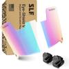 SLEEFS Football Helmet Visor [Bifrost Rainbow] - Tinted Professional Football Visor/Shield - Fits Youth & Adult Helmets - Includes Quick Visor Clips + Microfiber Travel Bag view 1